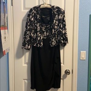 Black and white sequined dress barn dress.